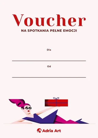 Elegancki drukowany voucher