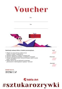 Uniwersalny voucher PDF Adria Art w formacie A4